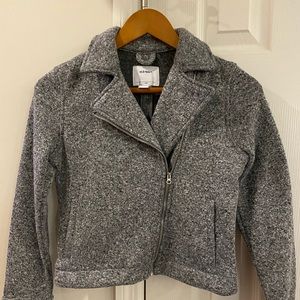 Trendy Gray Girls Jacket